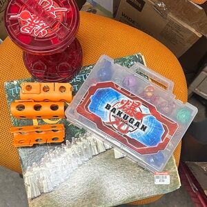 Battle Brawlers Playset with Red and Orange Accessories